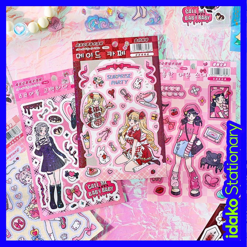 Miếng Dán Trang Trí Sổ Tay Hình Goo Hoạt Hình Đáng Yêu SS636