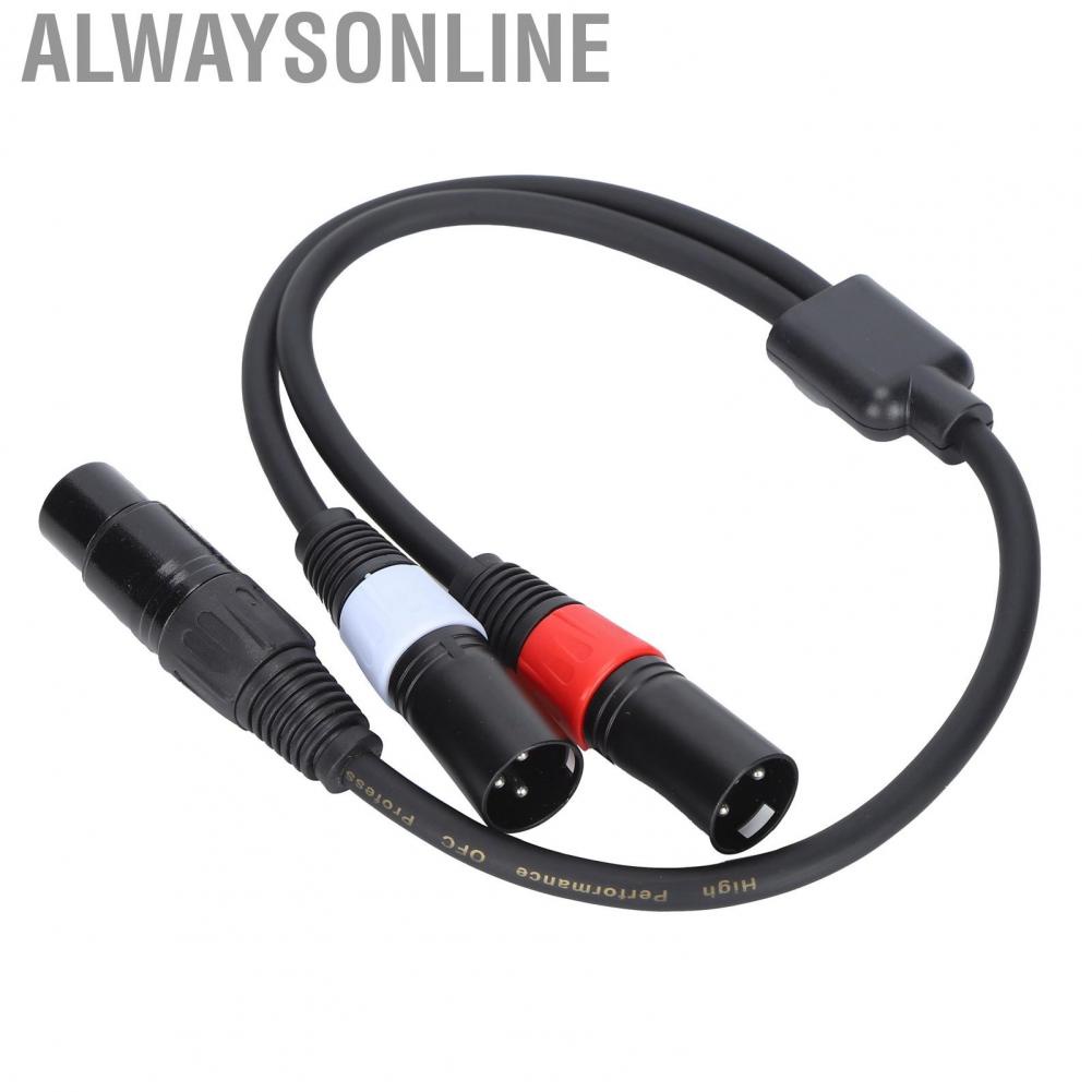 Alwaysonline JORINDO 5‑Pin XLR Female To Double 3‑Pin Male Cable Y Splitter Hot GSS