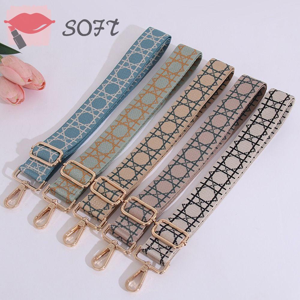 SOFTNESS Dây Đeo Túi Xách Có Thể Tháo Rời Thêu Họa Tiết Xinh Xắn