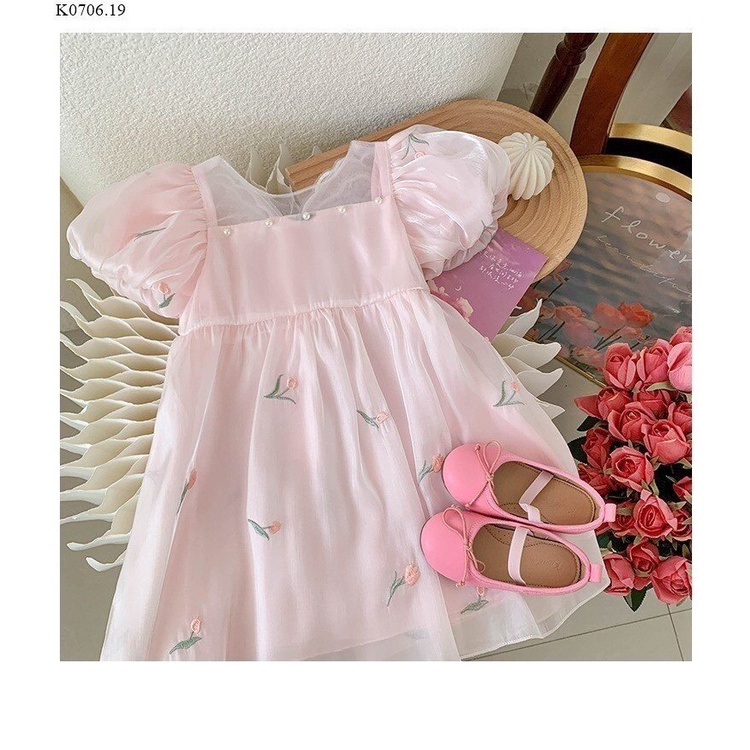 Váy voan tơ taffa cánh bướm