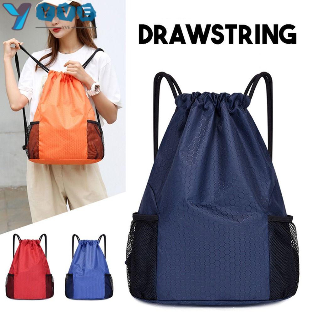 Túi Dây Rút Bằng polyester Bền Bỉ Màu Sắc Đơn Giản Cho Tập Thể Thao