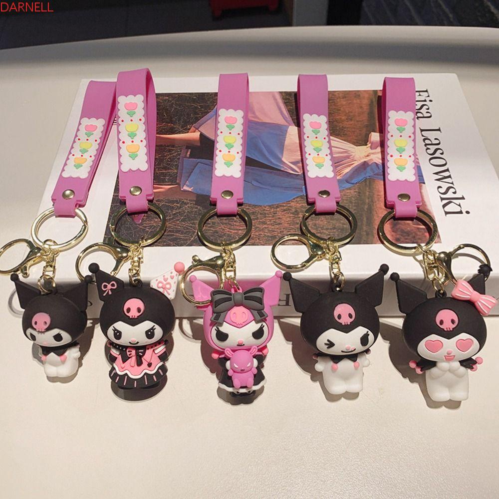 DARNELL Móc Khóa Hình Búp Bê Kuromi Dễ Thương Dùng Làm Quà Tặng