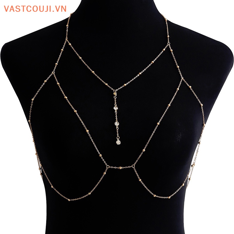 Vòng cổ Cơ Thể Chuỗi Xích Mặt Chữ Thập Quyến Rũ Cho Nữ