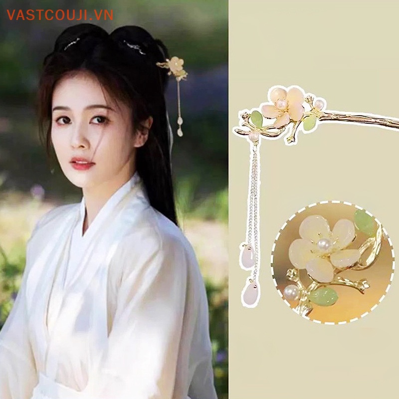 Trâm Cài Tóc Tua Rua Bằng Kim Loại Phong Cách Trung Hoa Cổ Điển Cho Nữ
