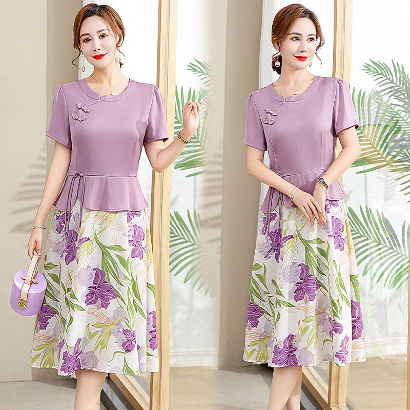 Đầm Thiết Kế Mới Thời Trang Mùa Hè Dành Cho Phụ Nữ Trung Niên Từ 40-50 Tuổi