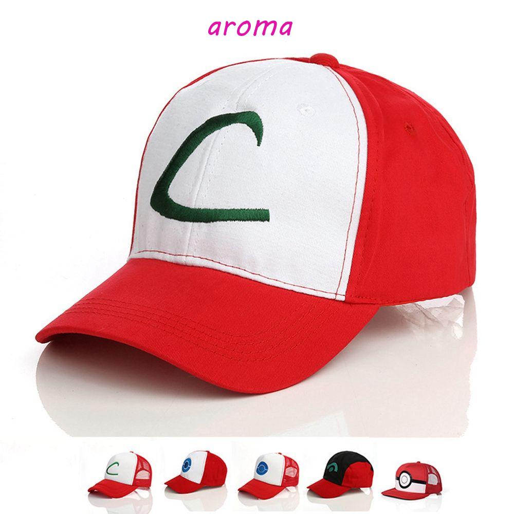 AROMA Mũ Lưỡi Trai Thêu Chữ Phong Cách Hàn Quốc