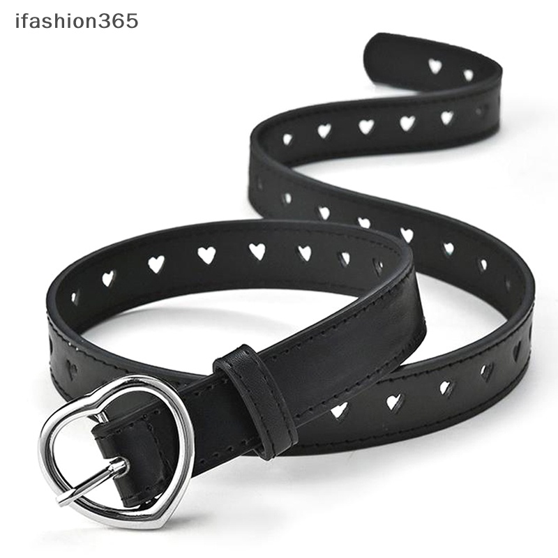 Thắt Lưng Giả Da Khóa Trái Tim Dễ Thương Thời Trang ifashion365 Cho Bé Gái