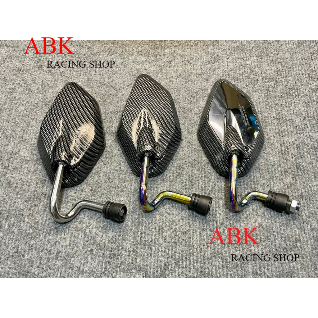 Kính YA Chân Cong XI TITAN MÀU CACBON gắn xe máy yamaha honda