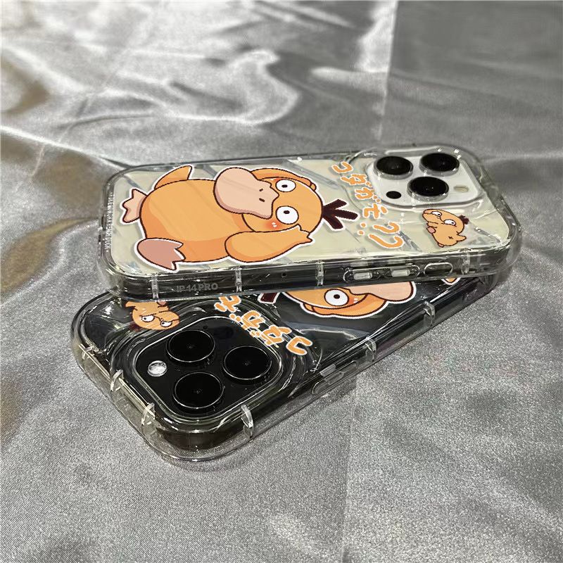 Ốp Điện Thoại Mềm Trong Suốt Họa Tiết Chú Vịt Vàng Dễ Thương Cho Iphone 14Promax 1312 / 11 7 / 8plus xr /ins 2W4I