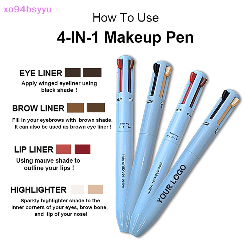 Bút Kẻ Lông Mày Xo94Bsyu 4 Trong 1 Chống Thấm Nước Lâu Trôi Dễ Sử Dụng