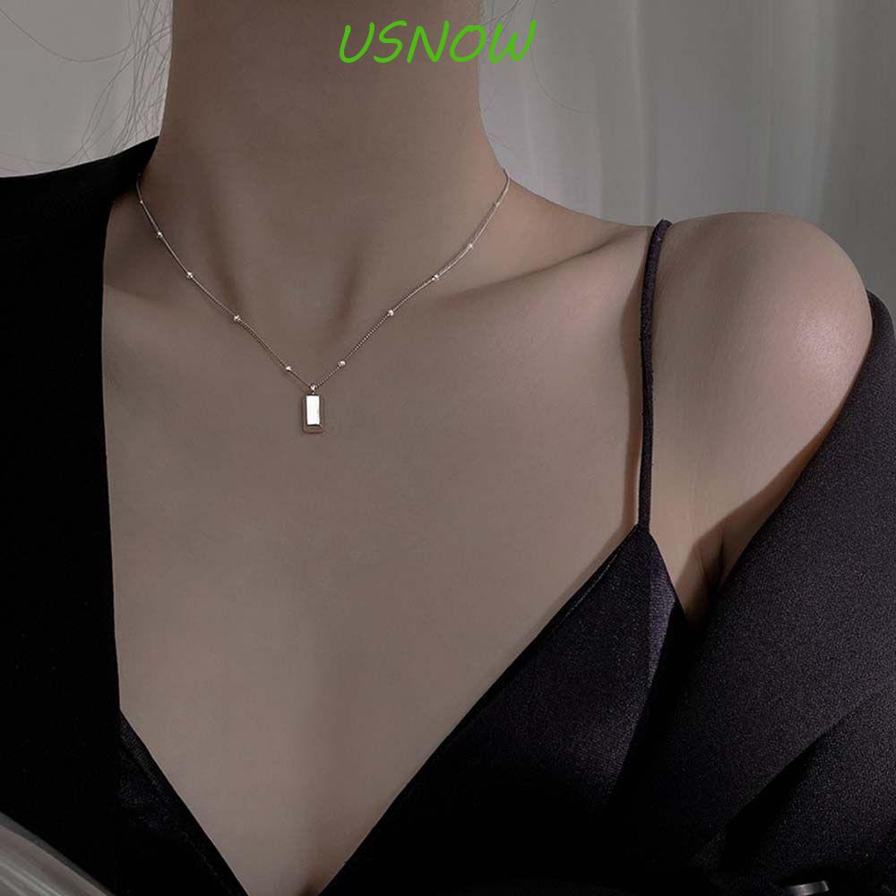 USNOW Vòng cổ Siêu Mỏng Phong Cách Vintage Đơn Giản Cho Nữ