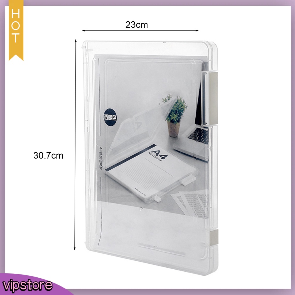 <VIP> Hộp Đựng Tài Liệu Khổ A4 Trong Suốt Chống Bụi Tiện Dụng