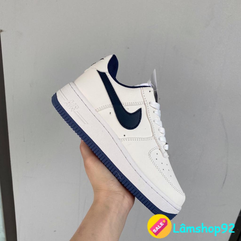 Giày thể thao sneaker af1 vệt xanh than navy , giày af1 nam nữ bản mới hot nhất 2023