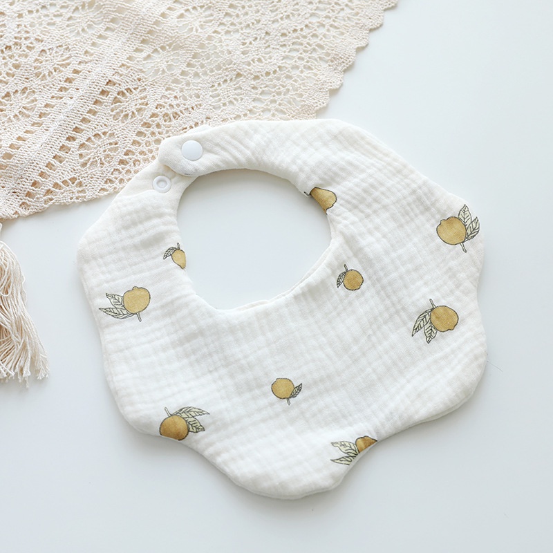 Yếm Tròn Xô Muslin Siêu Mềm, Mịn Cho Bé Từ Sơ Sinh Đến Khi Ăn Dặm
