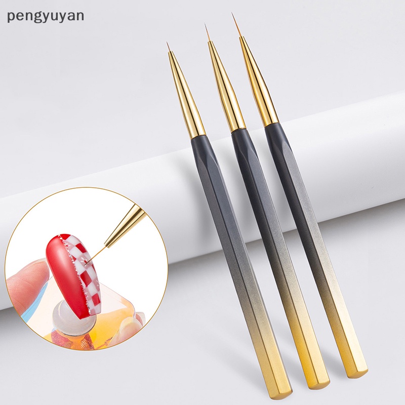 Bộ 3 Bút Vẽ Móng Tay Nghệ Thuật Gel UV