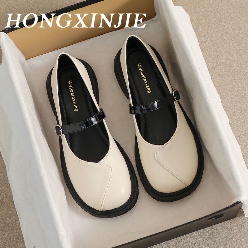 HONGXINJIE Giày búp bê giày nữ 2023NEW Sản phẩm mới vào Mùa thu thời trang 062716