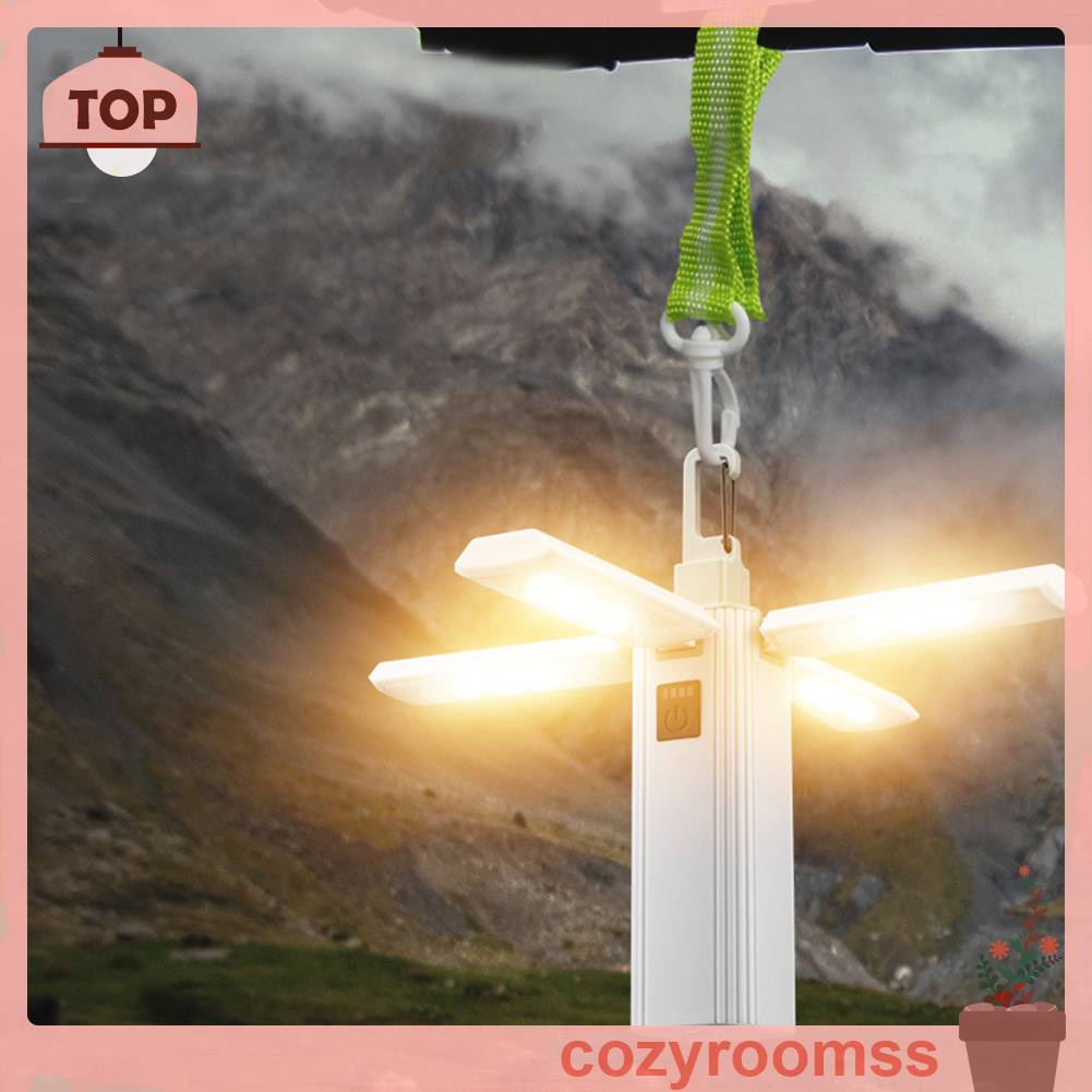 Đèn Cắm Trại 3 Chế Độ XPE LED 300LM 2000mAh Type-C Chống Thấm Nước