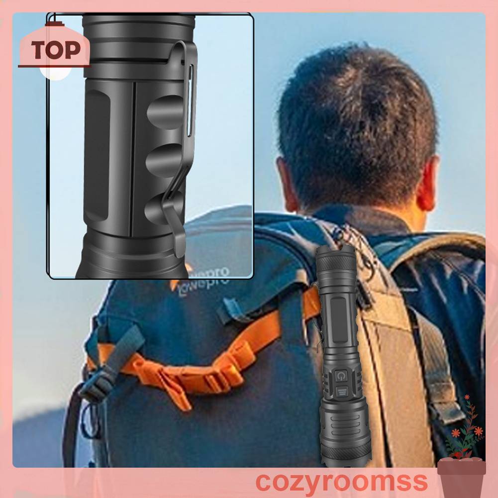 Đèn Pin Chống Nước IPX4 1200LM 30W LED Có Thể Sạc Lại Bằng Cổng USB