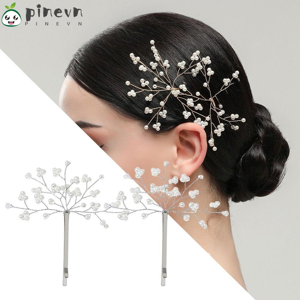 Set 2 Kẹp Tóc Nữ Màu Vàng / Bạc Thời Trang