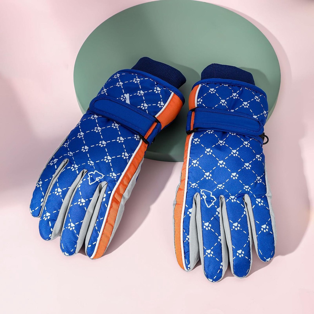 Găng Tay Đi Xe Đạp / Câu Cá / Đi Bộ Đường Dài Giả Lông Thỏ Dày Mềm Ấm