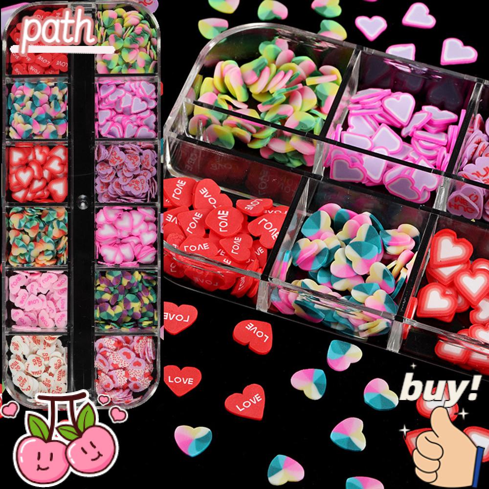 PATH Set 12 Hộp Hạt Kim Sa 3D Đính Móng Nghệ Thuật Mẫu Mới