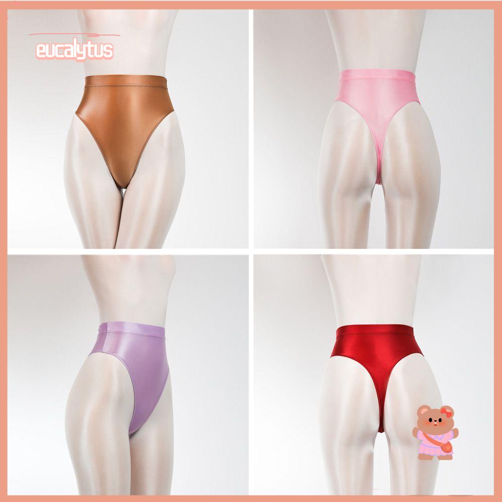 EUTUS Quần Lót Vải Satin Siêu Mỏng Co Giãn Tốt Thiết Kế Quyến Rũ Cho Nữ