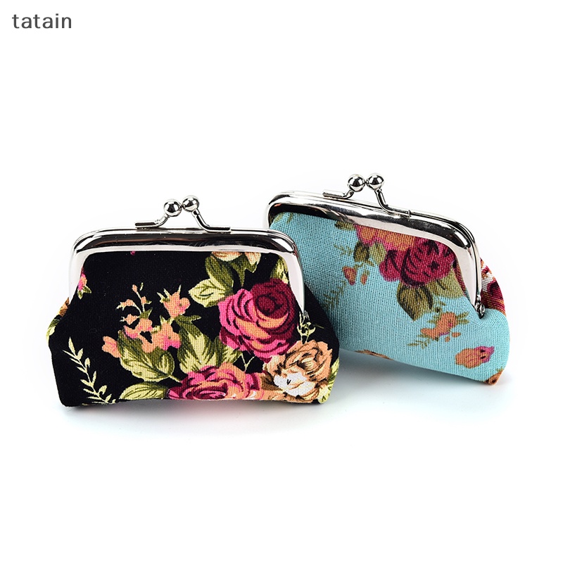 Ví Đựng Tiền Xu Họa Tiết Hoa Xinh Xắn