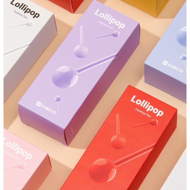 Bút Bi Mực Đen Ngòi 0.5mm Hình Kẹo Mút KACO