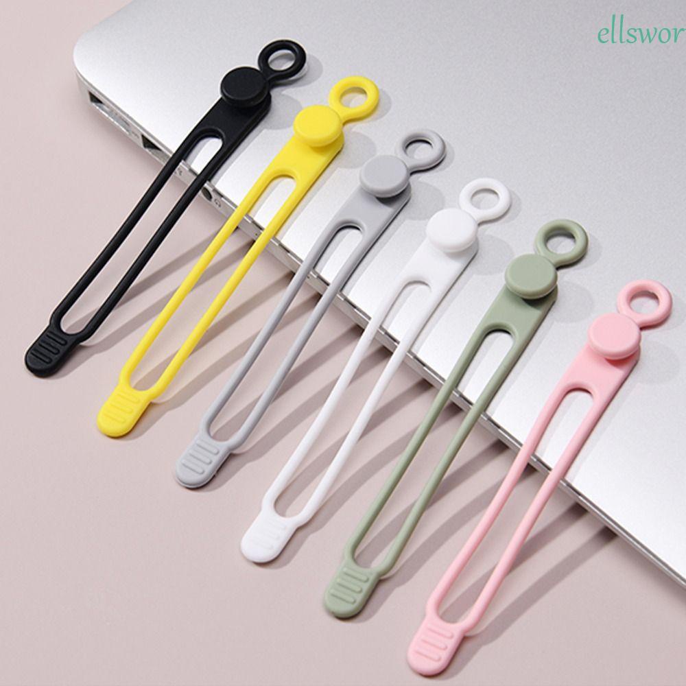 ELLSWORTH Dụng Cụ Cố Định Dây Cáp / Tai Nghe Để Bàn Bằng Silicone Tái Sử Dụng Được