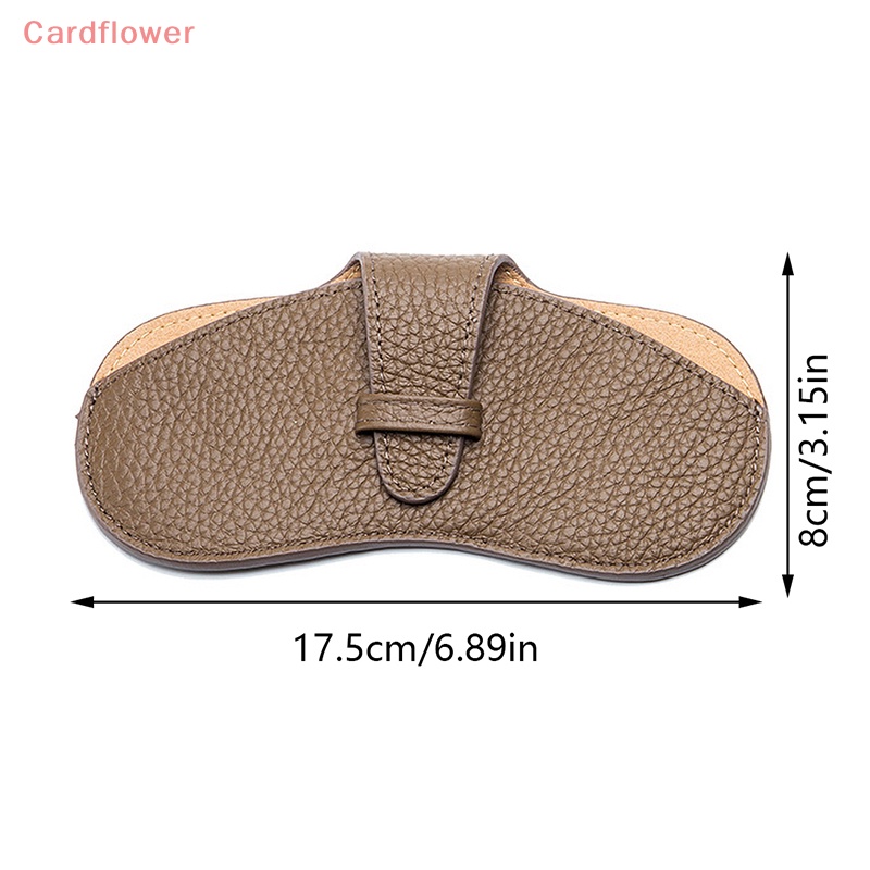 < Cardflower > Túi Da Đựng Bảo Vệ Mắt Kính Cầm Tay Phong Cách Ins Sáng Tạo