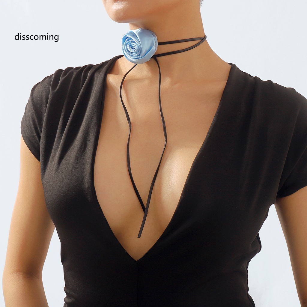 Áo Khoác SL SL Kiểu Dáng Trẻ Trung Năng Động| Vòng Cổ Da Nhiều Lớp Thiết Kế Hoa Hồng Ngọt Ngào Và Cá Tính