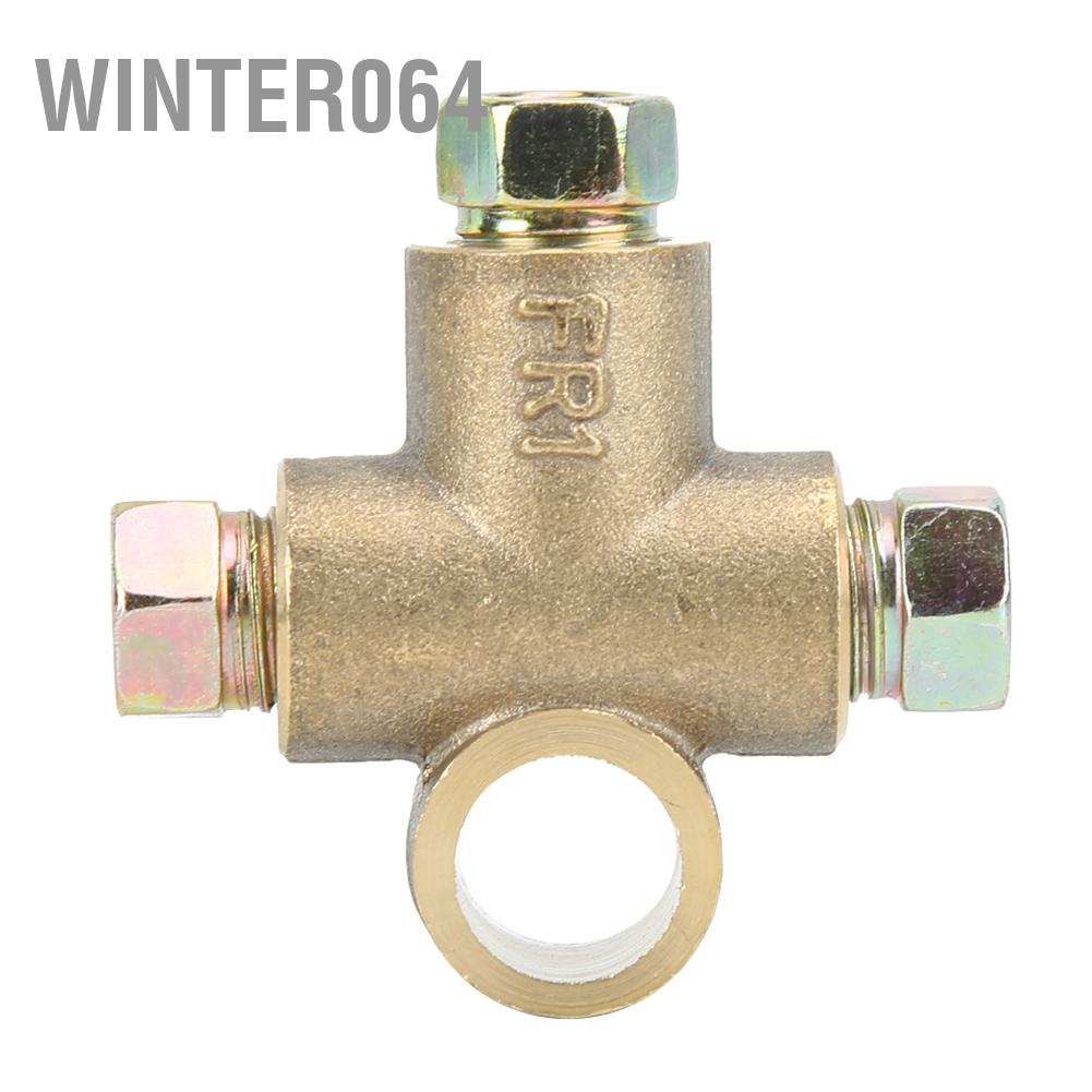 Winter064 Tee phanh 3 chiều hình chữ T với đai ốc nam Short Union M10 3/16in Ống 10 mm