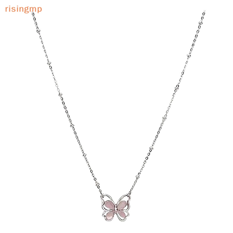 Vòng cổ Mặt Hình Bướm Rỗng Đính Đá Zircon Lấp Lánh Thời Trang Cho Nữ