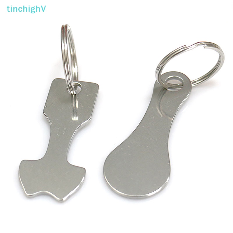 [TinchighV] Móc Chìa Khóa Xe Đẩy Mua Sắm Bằng Hợp Kim Tái Chế Được Ch