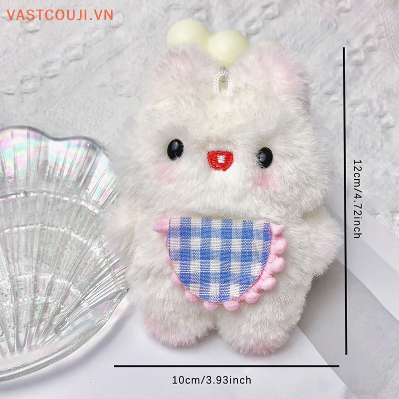 Móc Khóa Hình Thỏ Nhồi Bông Đáng Yêu DIY