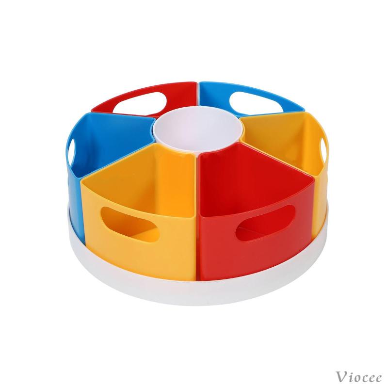 Giá Đỡ Bút 7 Ngăn Có Thể Xoay 360 Độ Tiện Dụng Cho Gia Đình / Văn Phòng