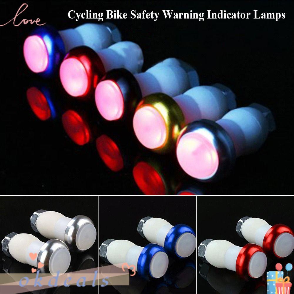 OKDEALS Set 2 Đèn CNC Bằng Hợp Kim Nhôm Gắn Tay Lái Xe Đạp