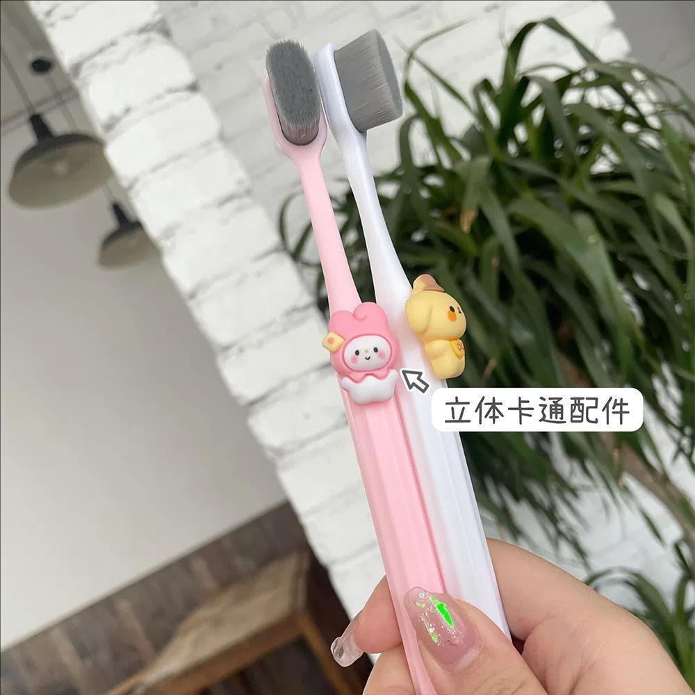 Bàn Chải Đánh Răng Lông Mềm Màu Kẹo Hình Cinnamoroll Melody Sanrio Dành Cho Trẻ Em Và Người Lớn