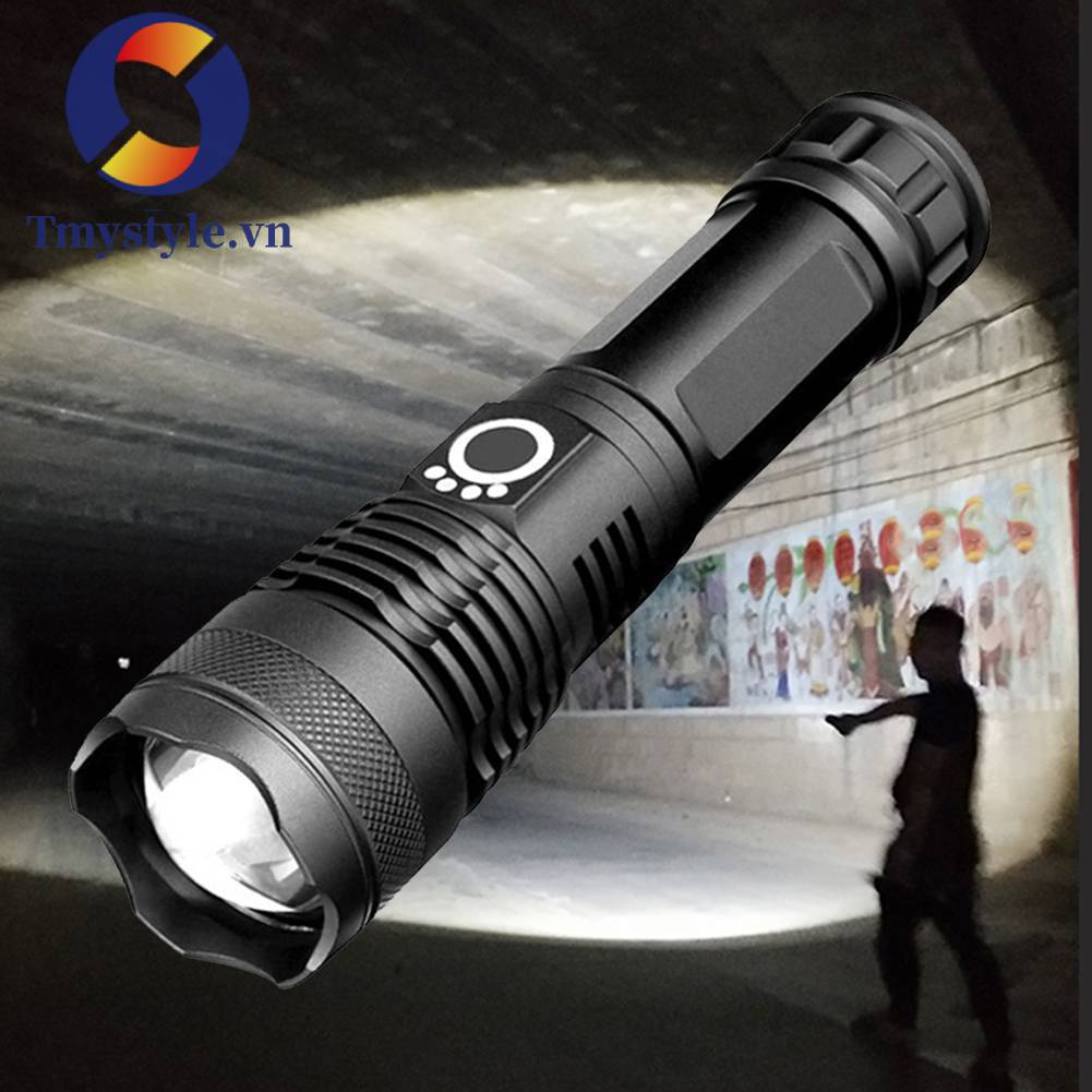 Đèn Pin XHP50 LED 5 Chế Độ 1500LM Chống Thấm Nước IPX4 Sạc USB Tiện Dụng