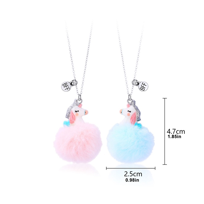 Set 2 Vòng cổ Mặt Hình Kỳ Lân Dễ Thương Cho Bé