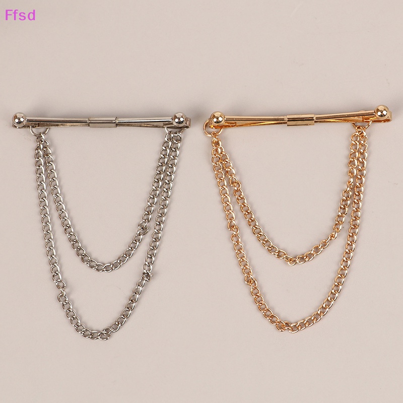 {Ffsd} Ghim Cài Áo Sơ Mi Dạng Chuỗi Xích Tua Rua Cá Tính Cao Cấp Thời Trang Cho Nam * Bán Chạy