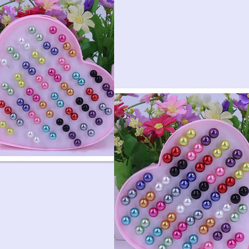 {Ffsd} Set 36 Đôi Bông Tai Hai Mặt Đính Ngọc Trai Venetian Dành Cho Nữ * Hàng Bán Chạy