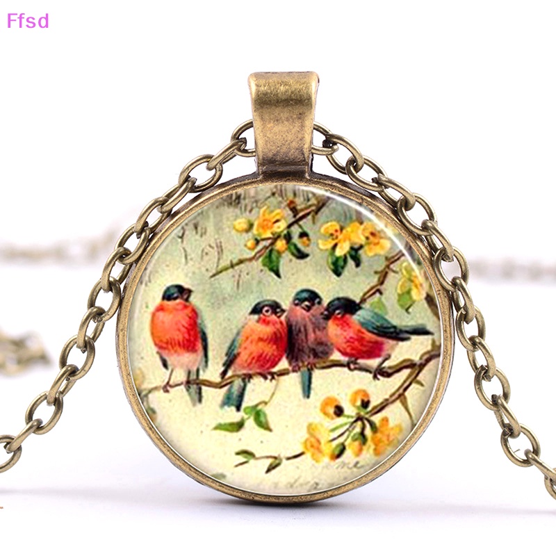 {Ffsd} Vòng cổ Mặt Kính Tròn Cổ Điển Cho Nữ Bán Chạy