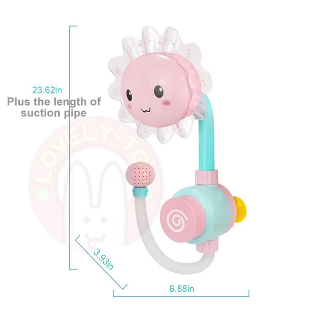 (runbu) Đồ Chơi Bồn Tắm Hoa Hướng Dương Dạng Gập Có Vòi Phun Nước Cho Bé