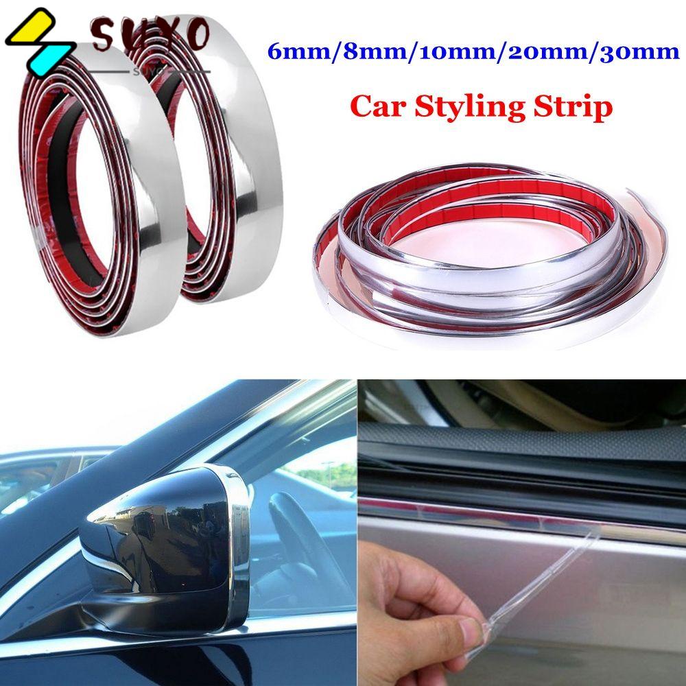 SUYO Dải Băng Dán Bảo Vệ Chống Va Chạm Tự Dính Mạ Chrome Sáng Bóng