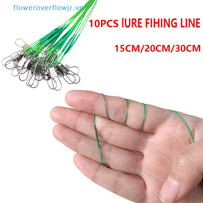 Set 10 Dây Câu Cá 15 / 20 / 30cm Chống Cắn Chuyên Dụng