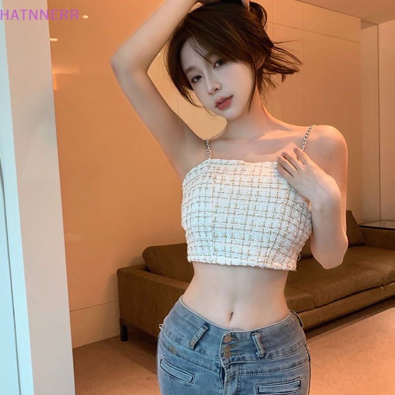 Áo Croptop Hai Dây Không Tay Dáng Ôm Thời Trang Mùa Hè Cho Nữ FHS