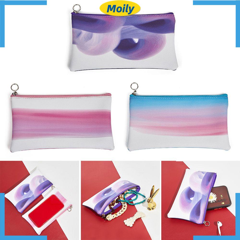 MOILYVN Túi Đựng Mỹ Phẩm Màu Gradient Di Động Tiện Lợi