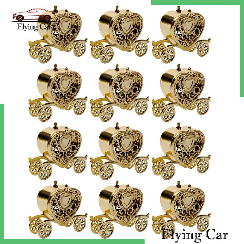 Bộ 12 Hộp Đựng Kẹo Hình Trái Tim Dùng Trang Trí Bàn Tiệc