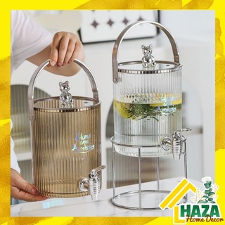 Bộ bình cốc uống nước Acrylic đựng nước lạnh kèm kệ và khay lót hứng nước Haza
